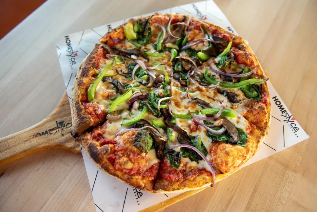 vegetarian pizza homeslyce